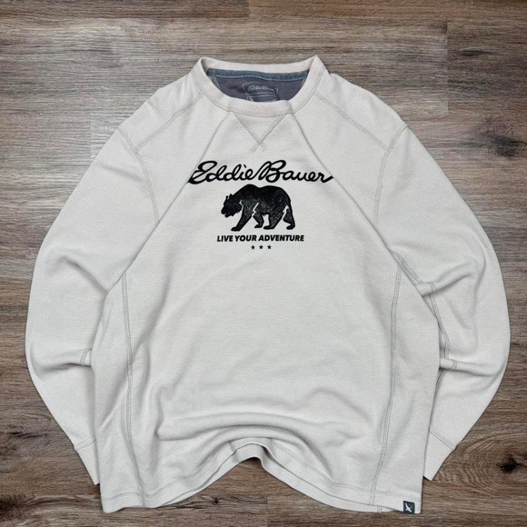 Vintage‎ eddie bauer knit crewneck with nature graphic - Picture 1 of 5